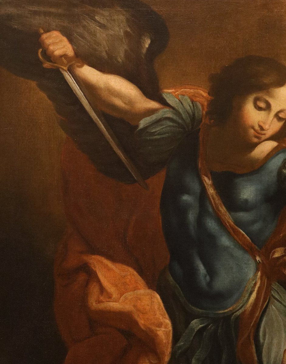 L’Arcangelo Michele, Guido Reni (Bologna 1575 - 1642) Seguace di-photo-5