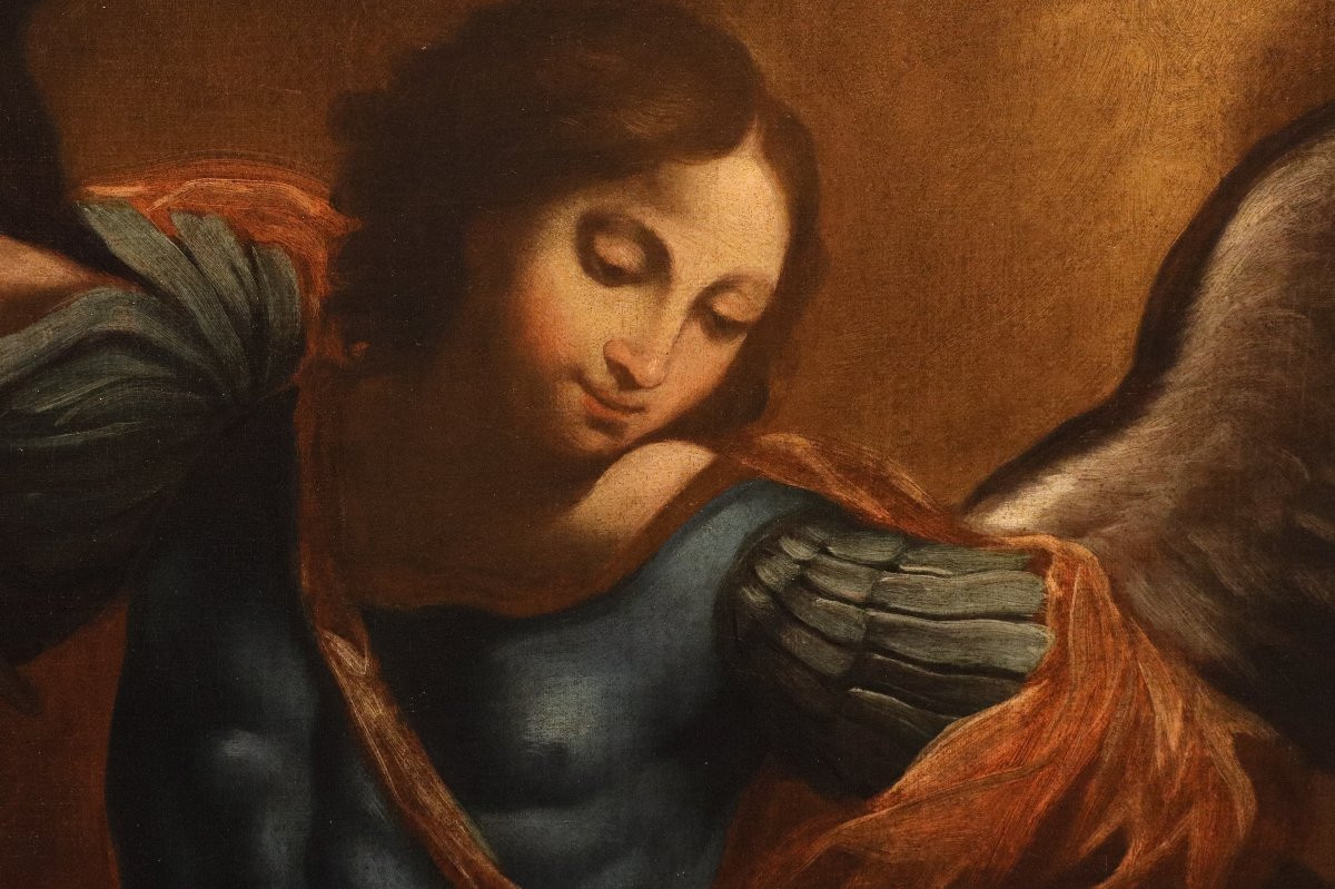 L’Arcangelo Michele, Guido Reni (Bologna 1575 - 1642) Seguace di-photo-7