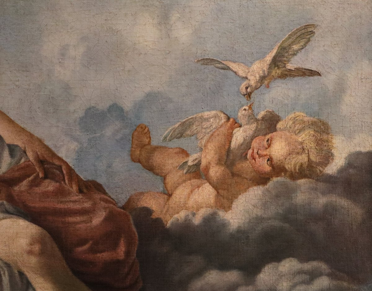 Venere e Amore, Noël Hallé (Parigi, 1711 - 1781)-photo-3