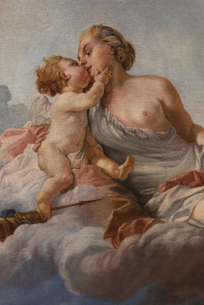 Venere e Amore, Noël Hallé (Parigi, 1711 - 1781)-photo-3