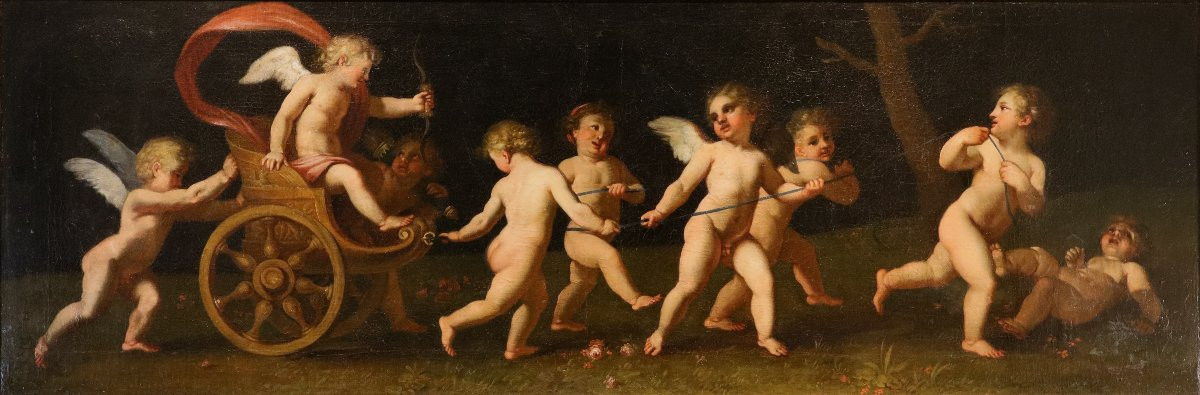 Gioco di amorini con il carro di Venere, Francesco Albani (Bologna 1578 - 1660) bottega-photo-2