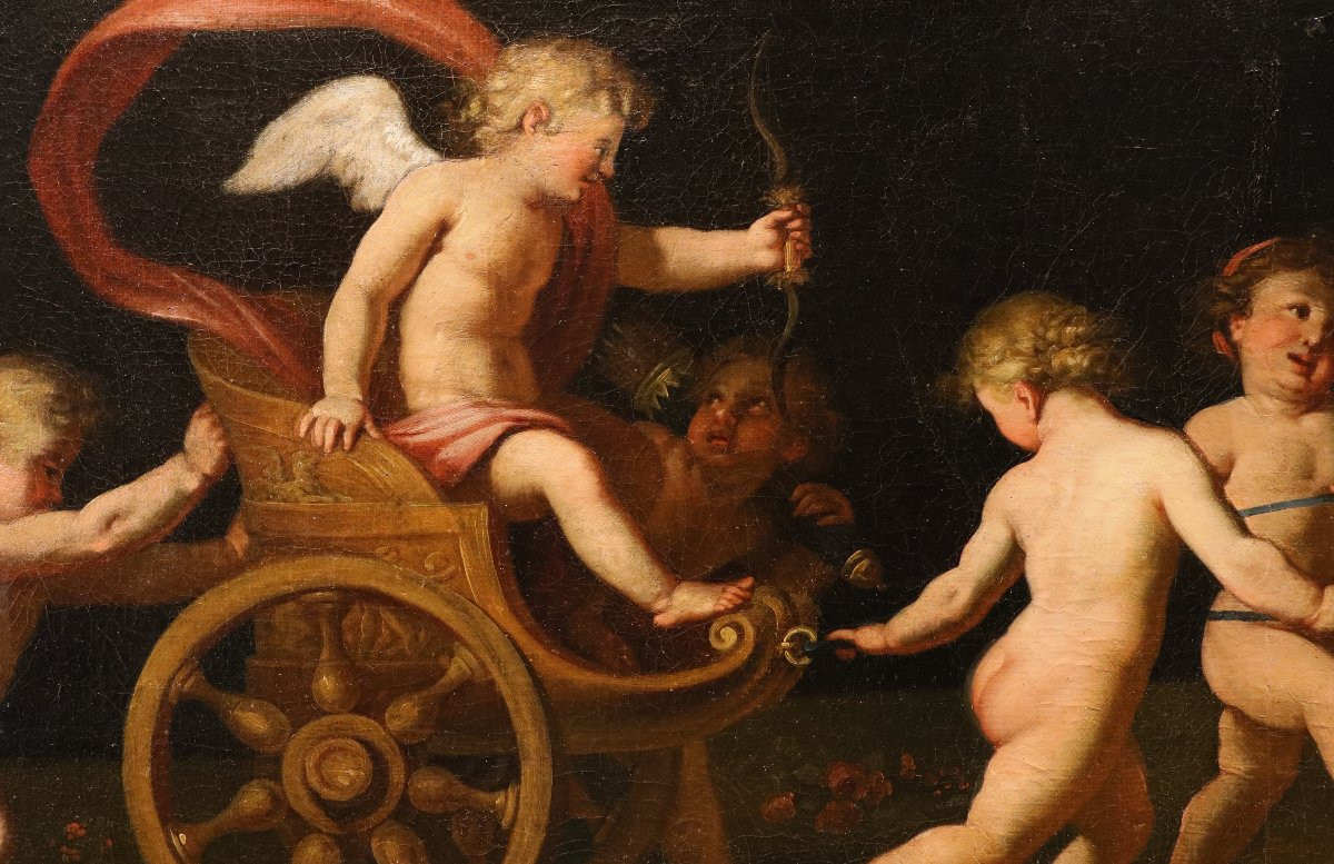 Gioco di amorini con il carro di Venere, Francesco Albani (Bologna 1578 - 1660) bottega-photo-4