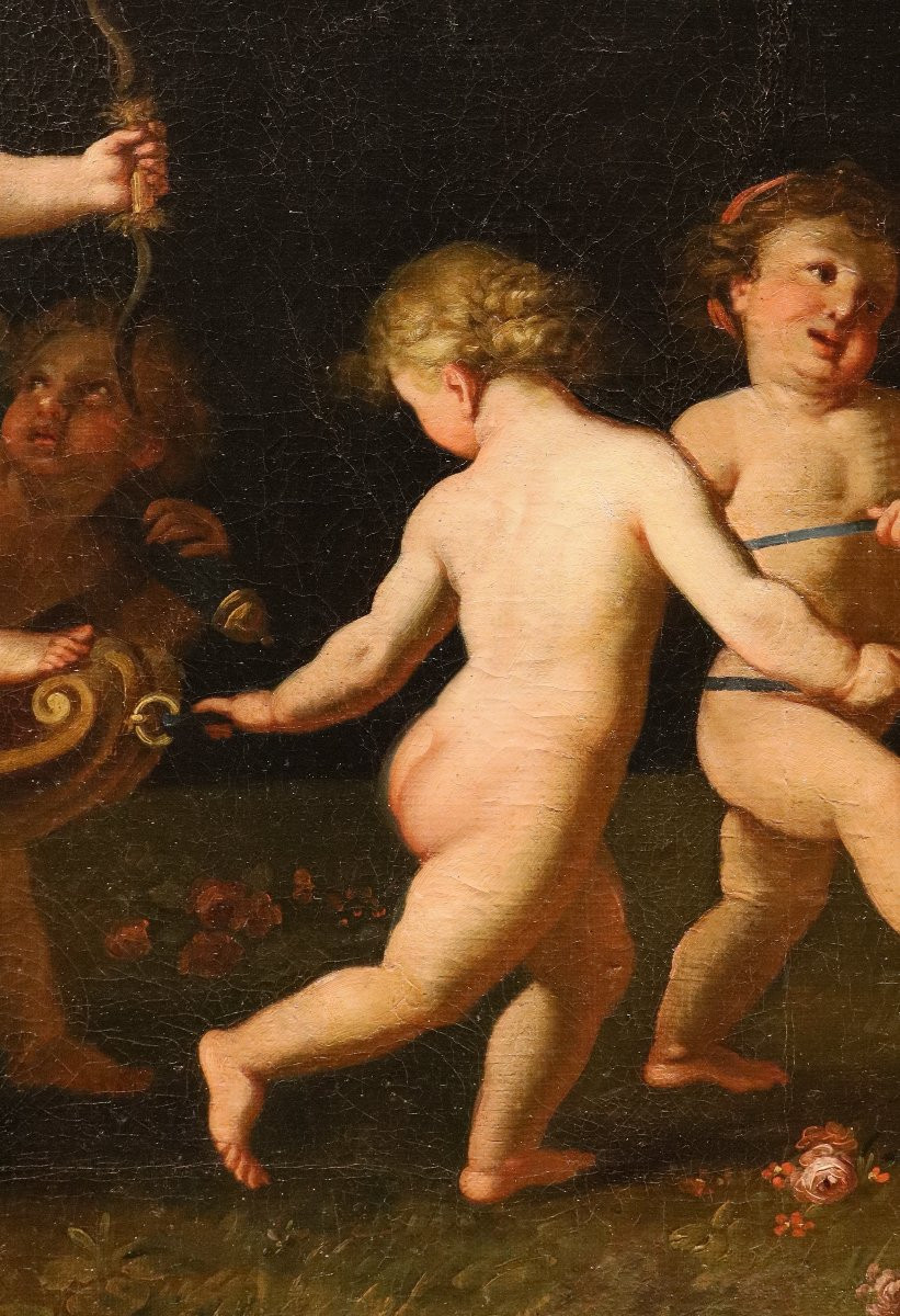 Gioco di amorini con il carro di Venere, Francesco Albani (Bologna 1578 - 1660) bottega-photo-2