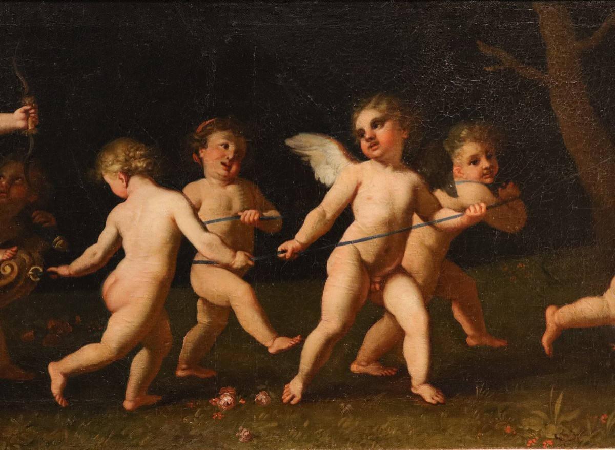Gioco di amorini con il carro di Venere, Francesco Albani (Bologna 1578 - 1660) bottega-photo-4