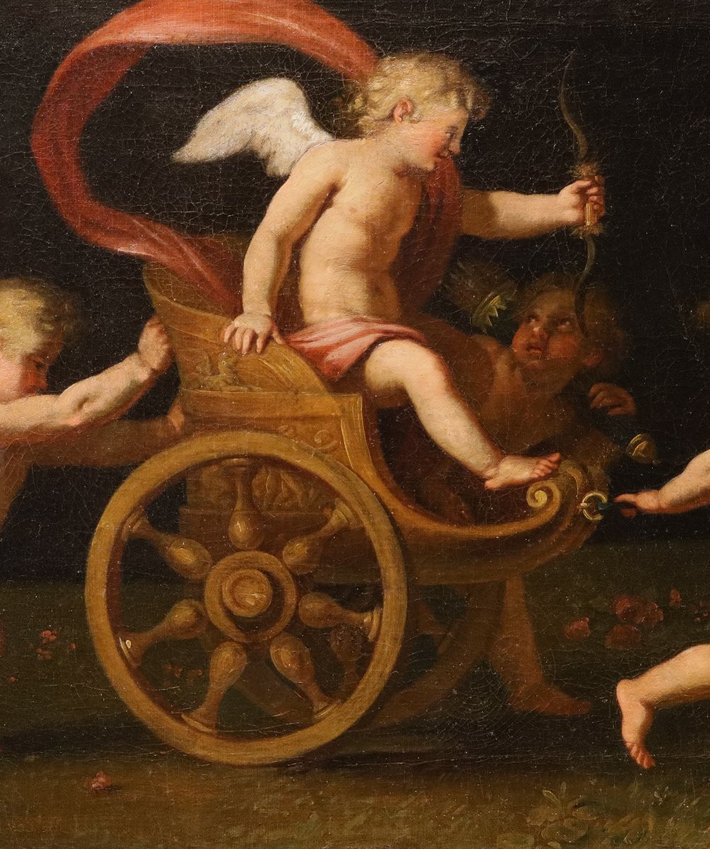 Gioco di amorini con il carro di Venere, Francesco Albani (Bologna 1578 - 1660) bottega-photo-6