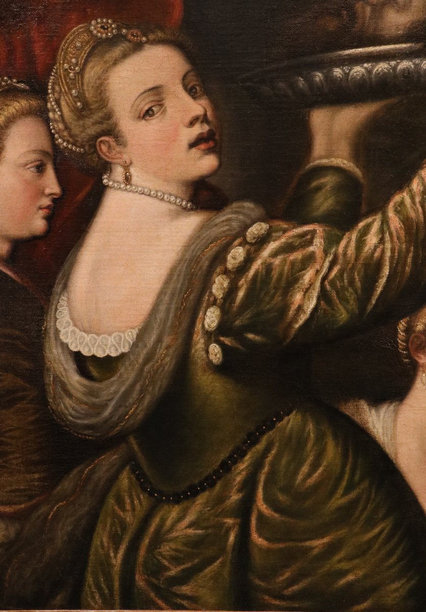 Salomé con la testa del Battista, Tiziano Vecellio (1490 - 1576) Seguace/Bottega-photo-4