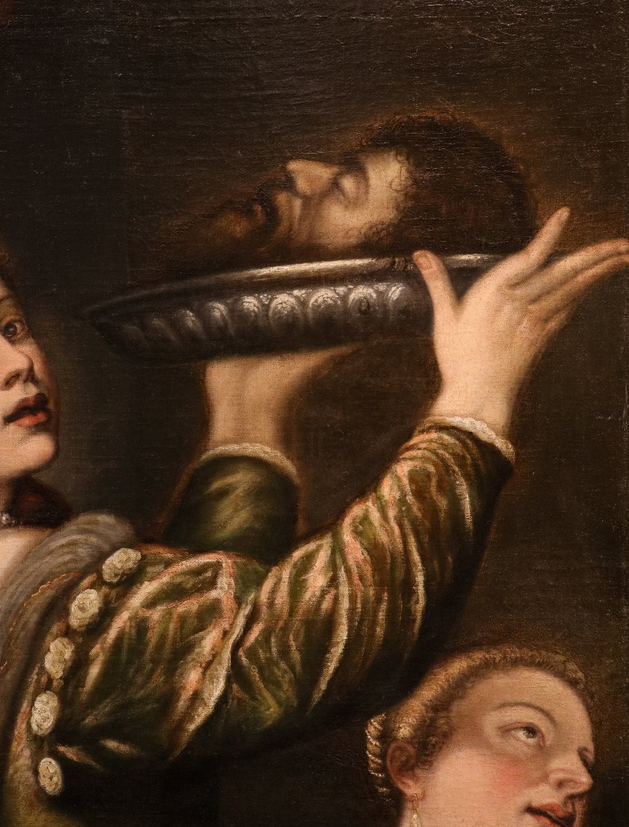 Salomé con la testa del Battista, Tiziano Vecellio (1490 - 1576) Seguace/Bottega-photo-8