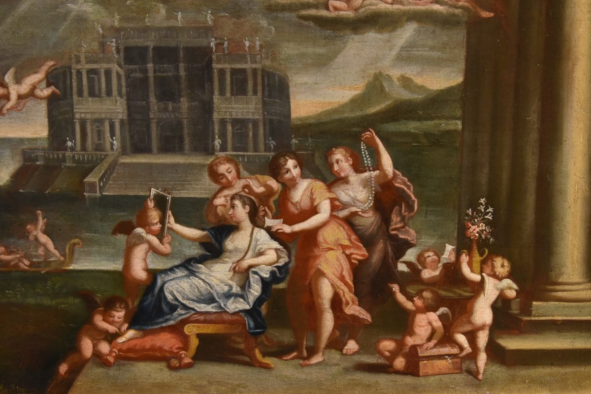 La Toeletta di Venere  Francesco Albani (Bologna 1578 - 1660) Seguace di-photo-4