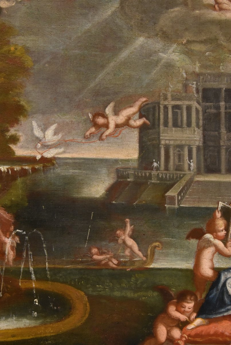 La Toeletta di Venere  Francesco Albani (Bologna 1578 - 1660) Seguace di-photo-6