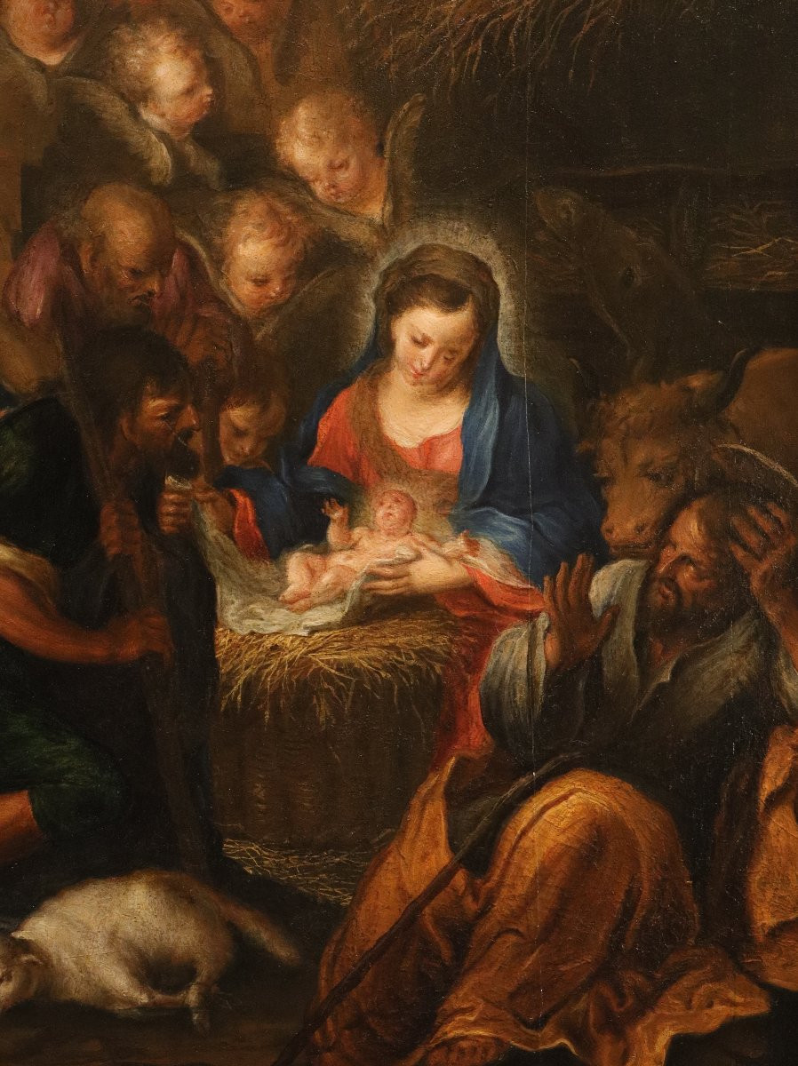 L'Adorazione dei pastori, Pieter van Lint (Anversa, 1609 – 1690) bottega-photo-2