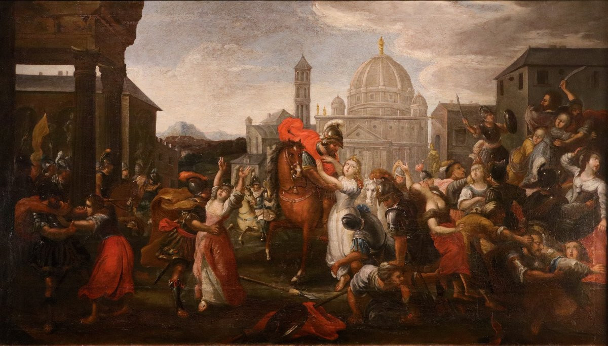 Il Ratto delle Sabine, Vincent Malò (Cambrai, 1595/1600 circa - Roma, 1649)-photo-2