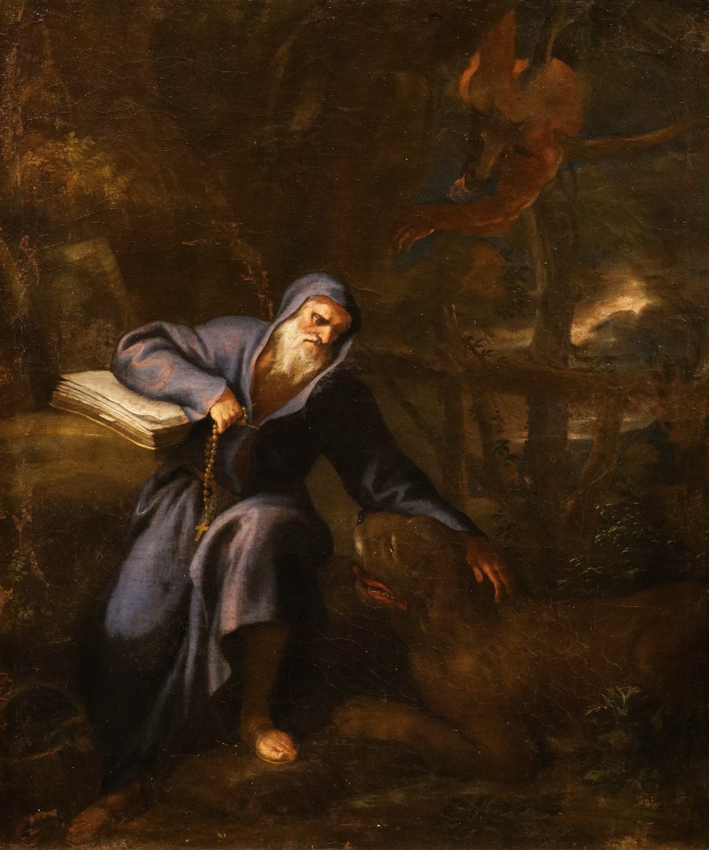 Le tentazioni di Sant’Antonio, Pier Francesco Mola ‘il Ticinese’ (Coldrerio, 1612 – Roma, 1666)
