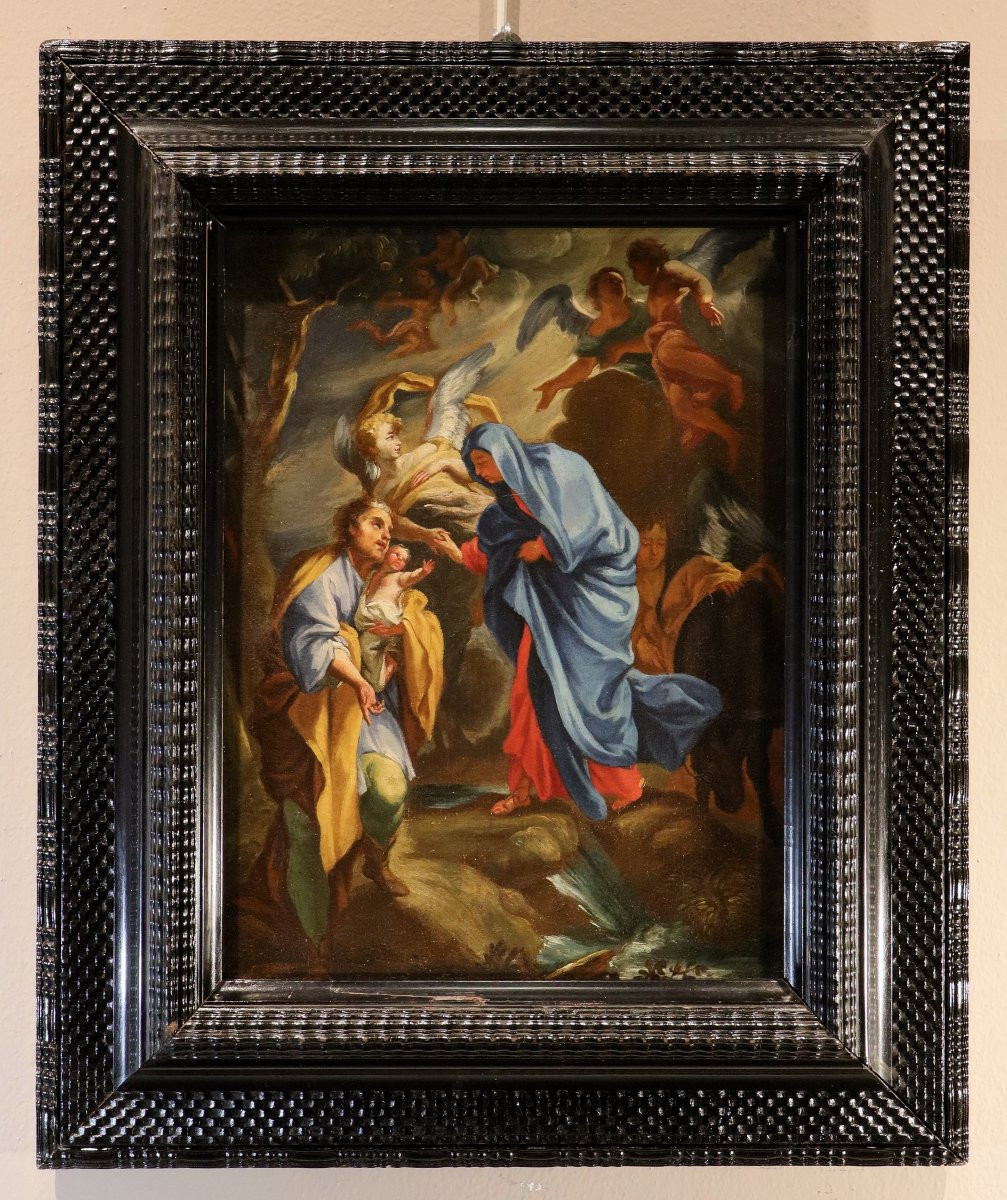 Sacra Famiglia con angeli (bozzetto), Andrea Lanzani (Milano 1641 - 1712) attribuibile-photo-2