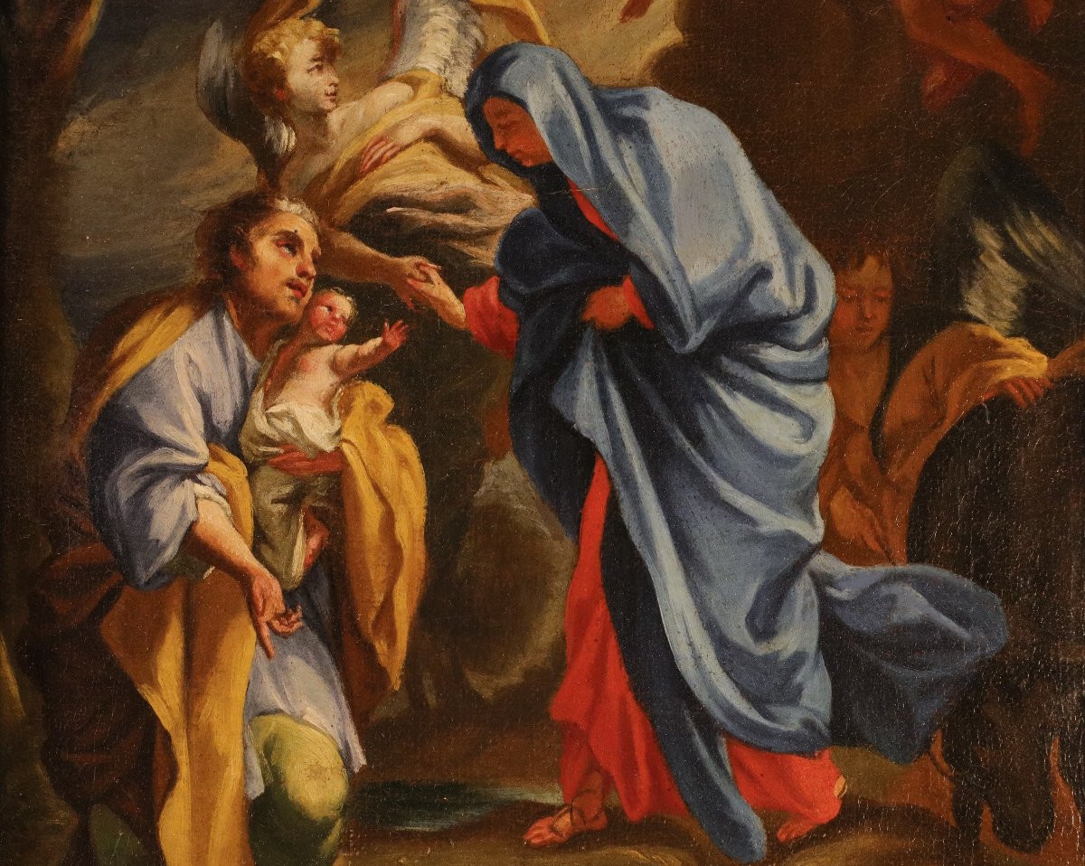 Sacra Famiglia con angeli (bozzetto), Andrea Lanzani (Milano 1641 - 1712) attribuibile-photo-4