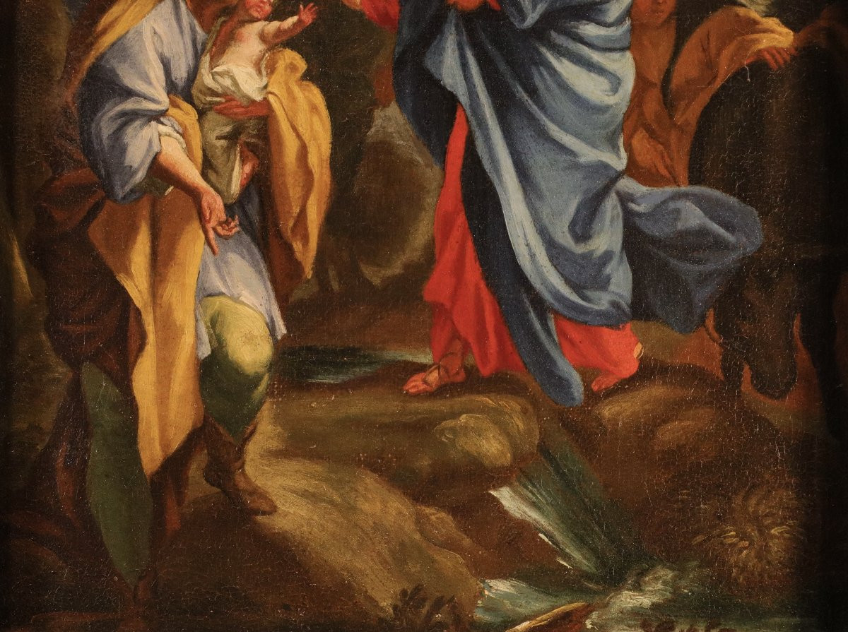 Sacra Famiglia con angeli (bozzetto), Andrea Lanzani (Milano 1641 - 1712) attribuibile-photo-5