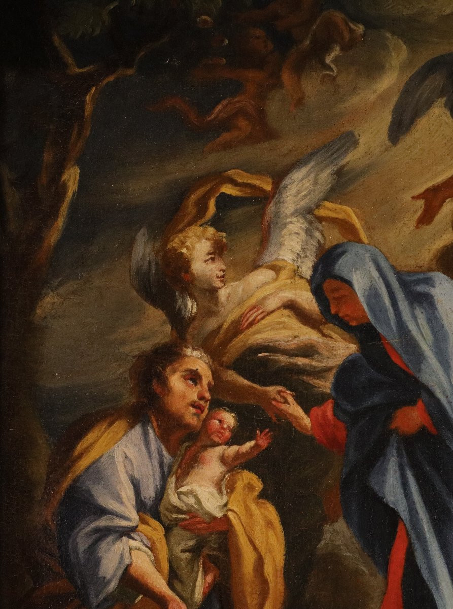 Sacra Famiglia con angeli (bozzetto), Andrea Lanzani (Milano 1641 - 1712) attribuibile-photo-6