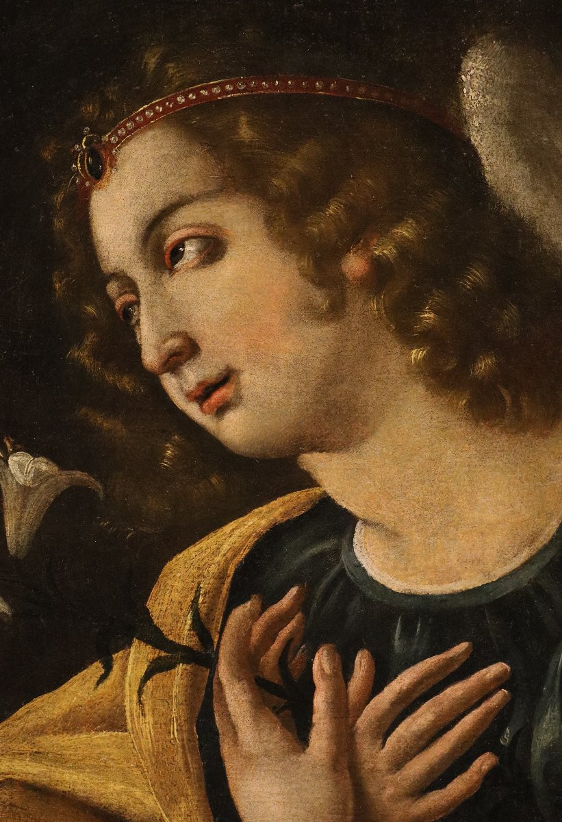 L’angelo annunciante, Lucrina Fetti (Roma, 1590 circa – Mantova, 1673)-photo-3