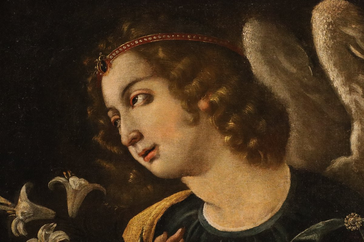 L’angelo annunciante, Lucrina Fetti (Roma, 1590 circa – Mantova, 1673)-photo-5