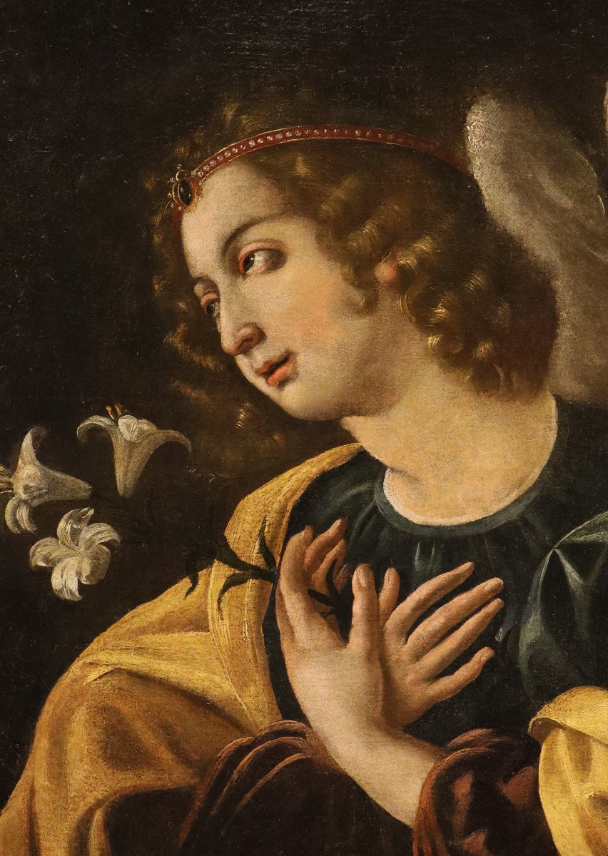 L’angelo annunciante, Lucrina Fetti (Roma, 1590 circa – Mantova, 1673)-photo-6