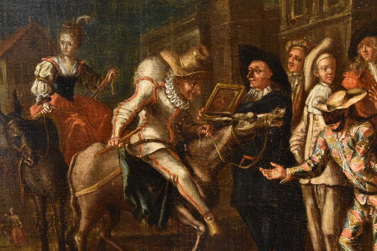 Carnevale a Venezia con arlecchino, Marco Marcola (Verona, 1711 - 1780)-photo-5