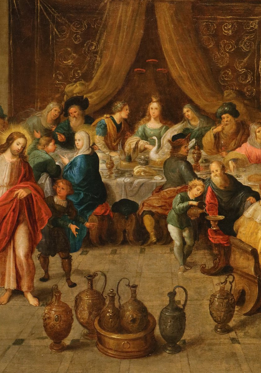 Le Nozze di Cana, Frans Francken II (Anversa 1581 – 1642) attribuito-photo-4