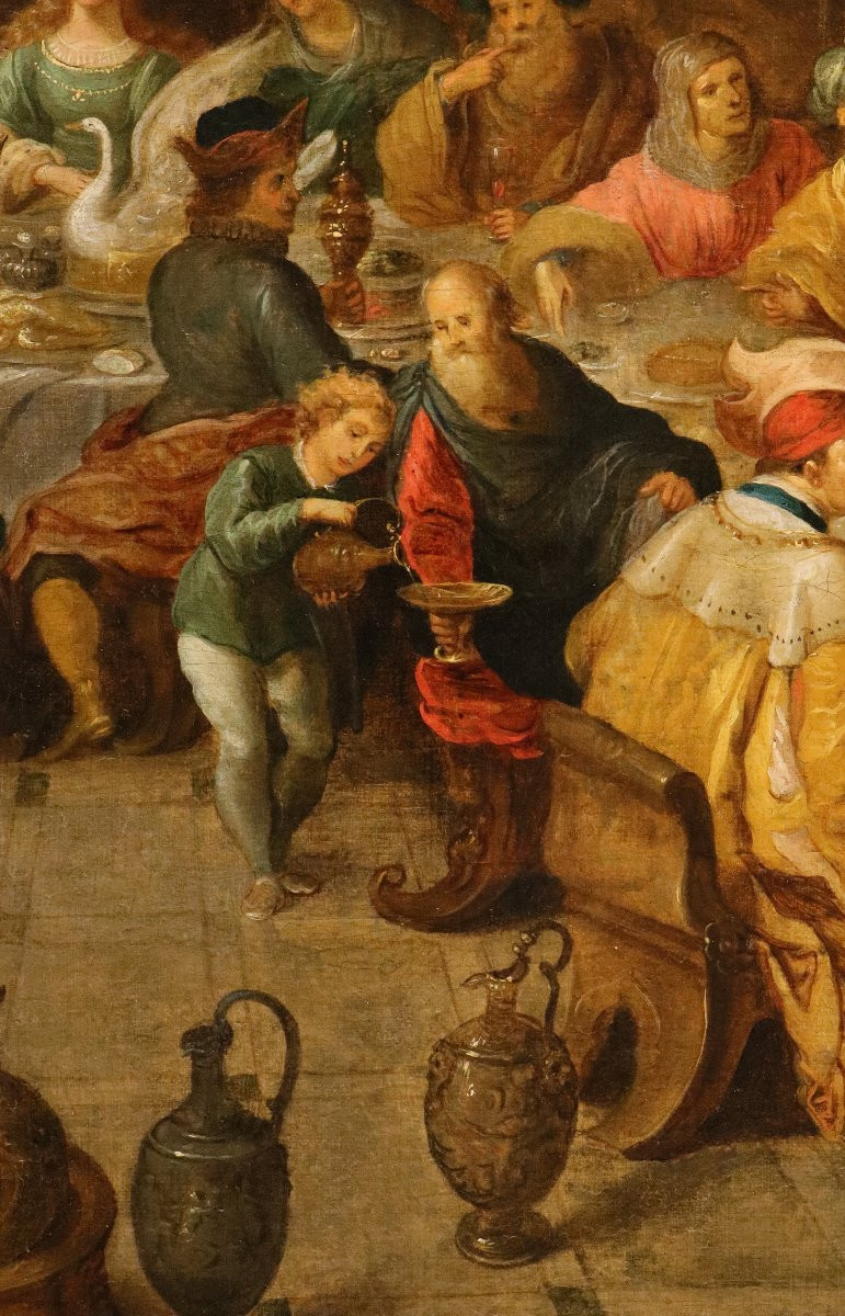 Le Nozze di Cana, Frans Francken II (Anversa 1581 – 1642) attribuito-photo-4