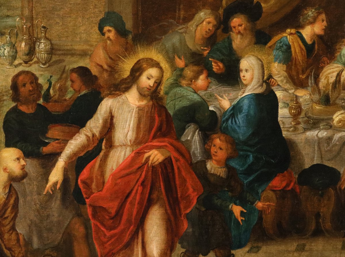 Le Nozze di Cana, Frans Francken II (Anversa 1581 – 1642) attribuito-photo-5