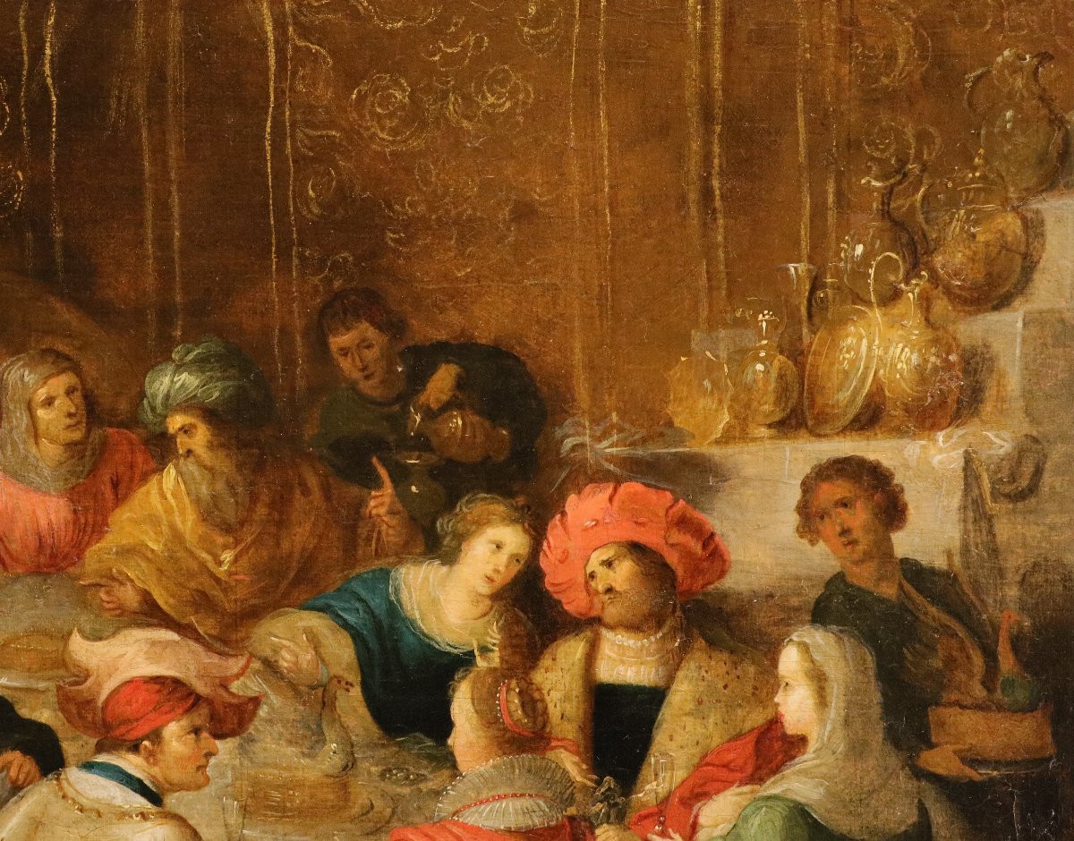 Le Nozze di Cana, Frans Francken II (Anversa 1581 – 1642) attribuito-photo-6