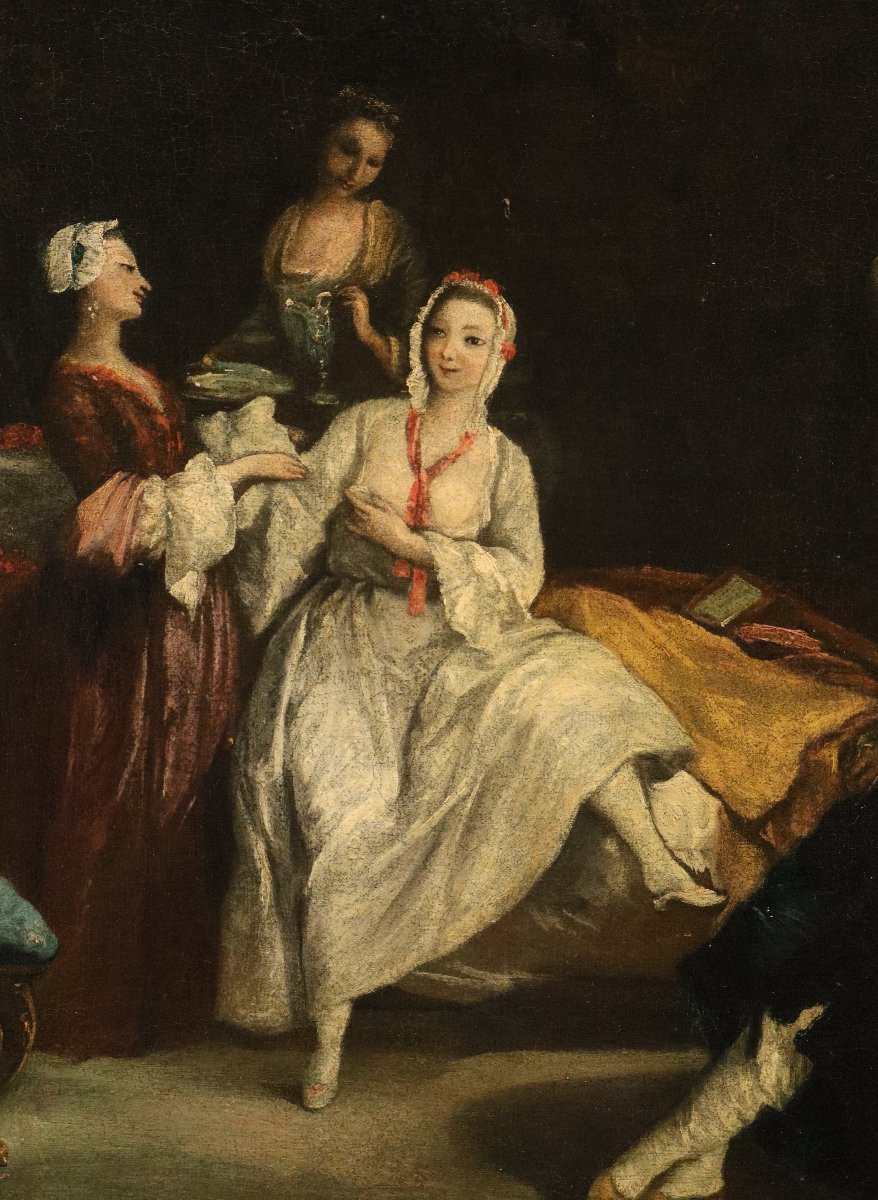 Il risveglio della dama, Pietro Longhi (Venezia, 1701 - 1785) Cerchia-photo-4