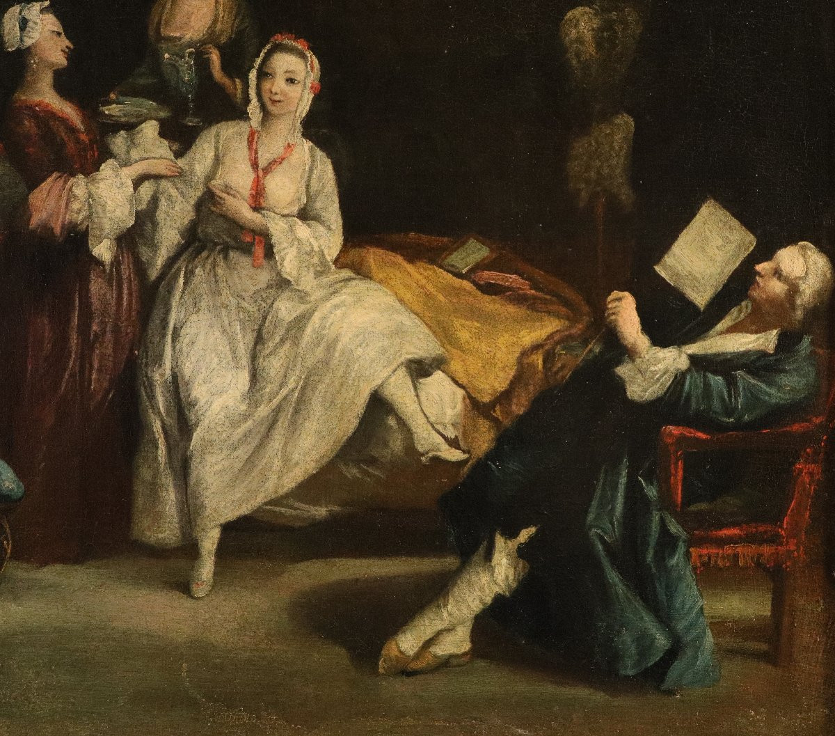 Il risveglio della dama, Pietro Longhi (Venezia, 1701 - 1785) Cerchia-photo-6
