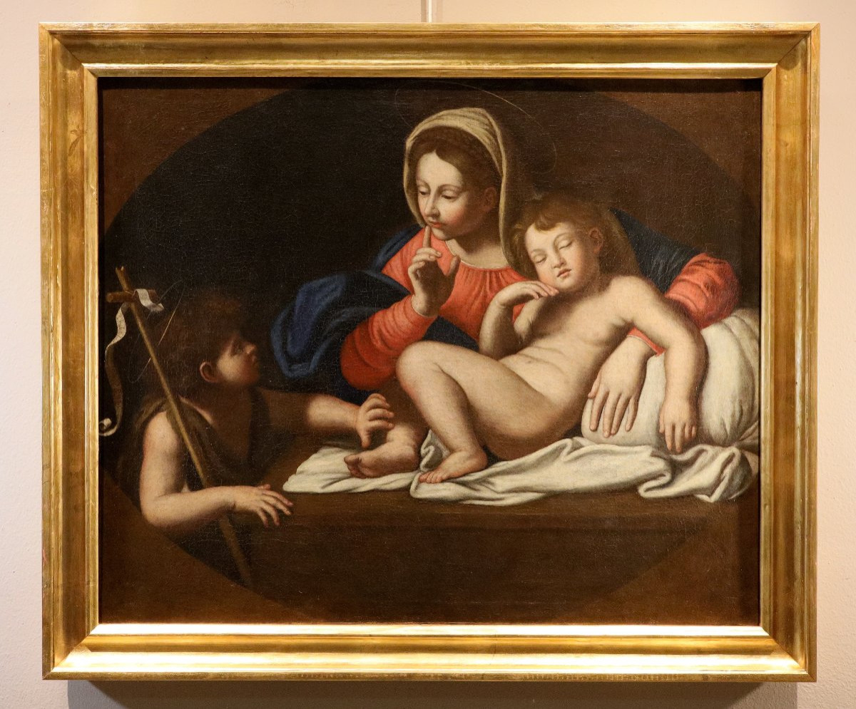 Madonna del Silenzio, Annibale Carracci (Bologna 1560 - Roma 1609) Scuola di-photo-2