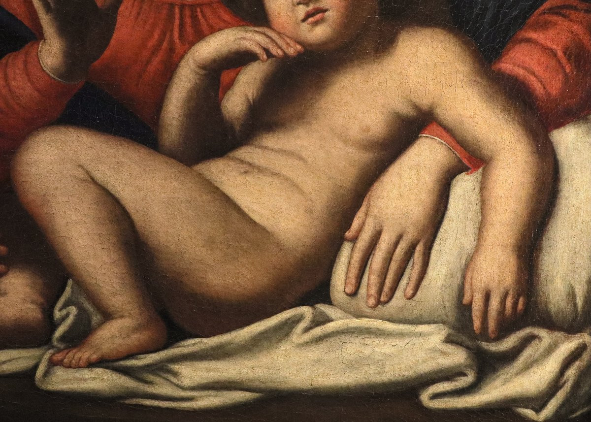 Madonna del Silenzio, Annibale Carracci (Bologna 1560 - Roma 1609) Scuola di-photo-1