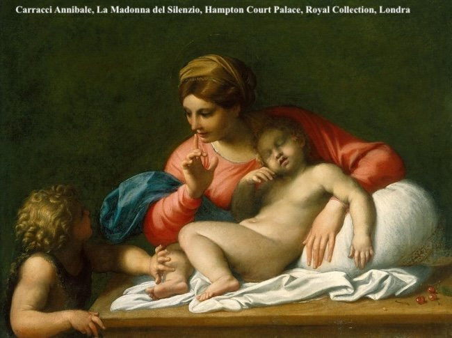 Madonna del Silenzio, Annibale Carracci (Bologna 1560 - Roma 1609) Scuola di-photo-6