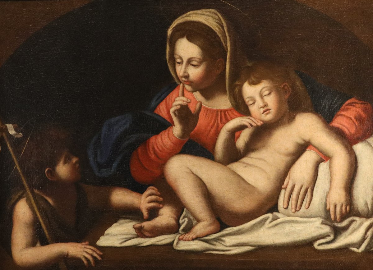 Madonna del Silenzio, Annibale Carracci (Bologna 1560 - Roma 1609) Scuola di-photo-7