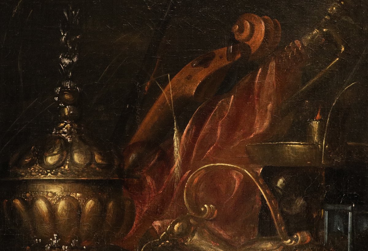 Natura morta Vanitas, Franciscus Gysbrechts (Anversa, 1649 – Leida 1677)-photo-1
