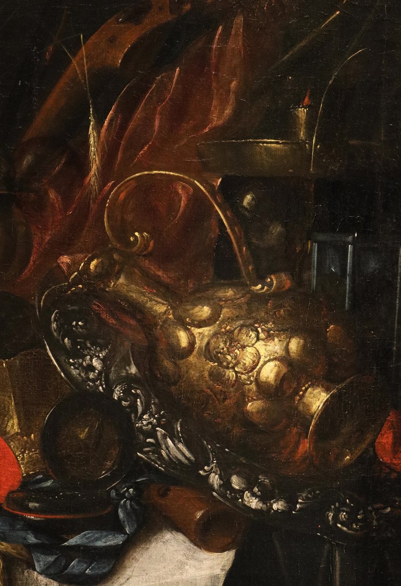 Natura morta Vanitas, Franciscus Gysbrechts (Anversa, 1649 – Leida 1677)-photo-4