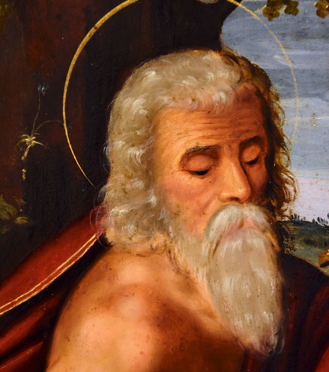 Ramino raffigurante 'San Girolamo', cerchia Giuseppe Mazzuoli (Ferrara 1536-1589)-photo-4