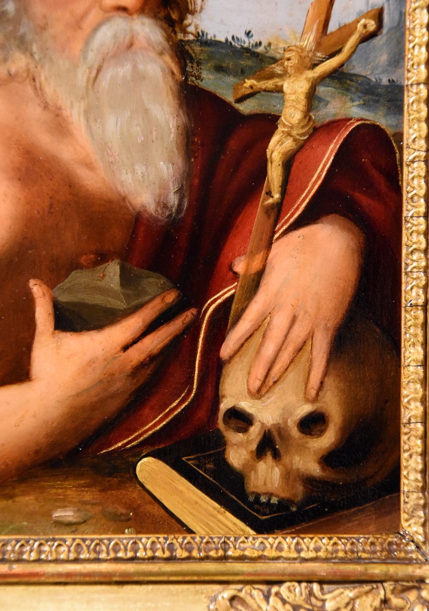 Ramino raffigurante 'San Girolamo', cerchia Giuseppe Mazzuoli (Ferrara 1536-1589)-photo-1