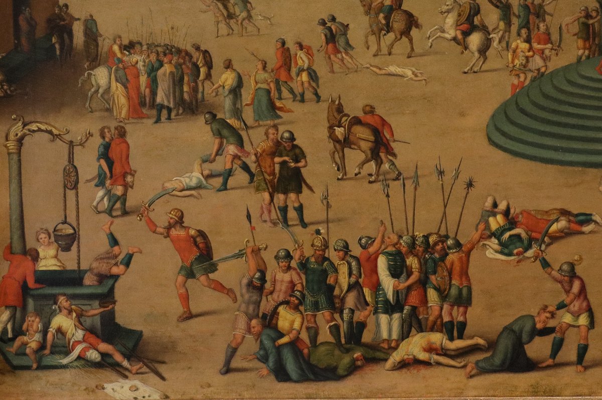 Massacro ordinato dai Triumviri, Antoine Caron (Beauvais, 1521 - Parigi, 1599) bottega -photo-2