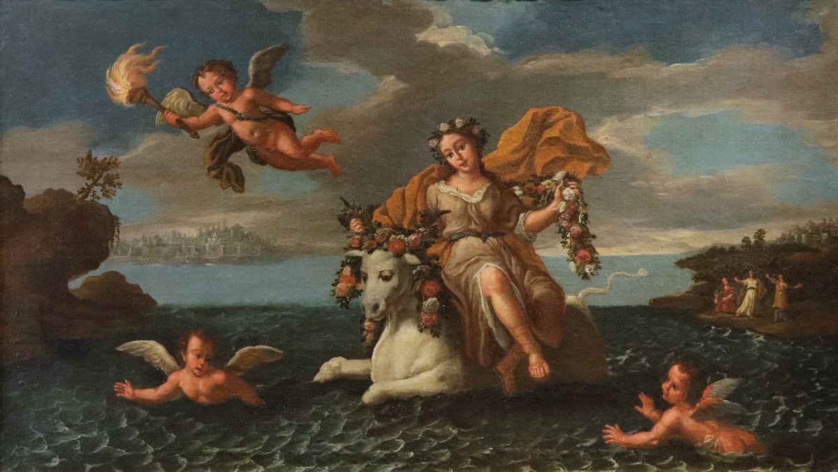 Il ratto di Europa, Paolo De Matteis (Piano Vetrale, 1662 - Napoli, 1728) Cerchia di-photo-2