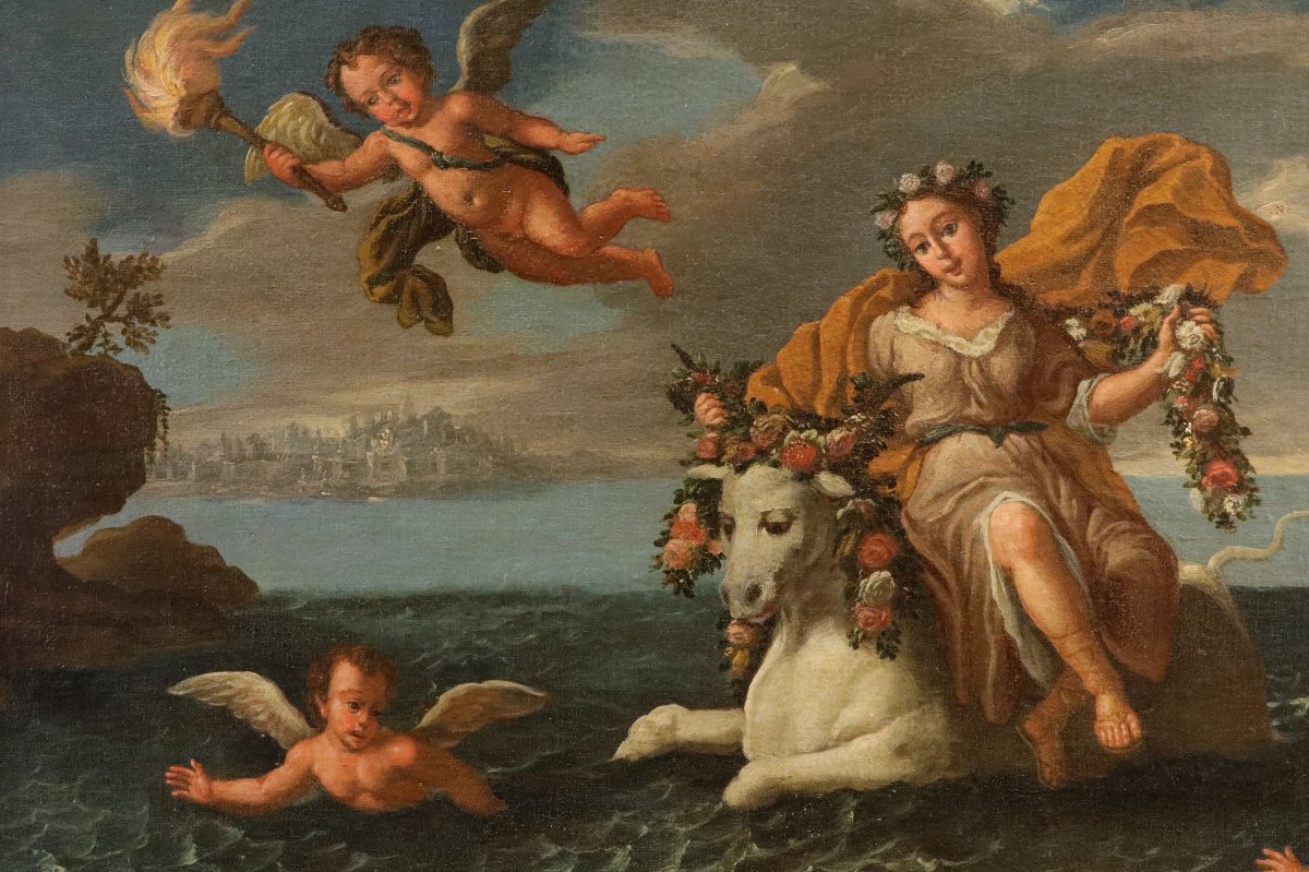 Il ratto di Europa, Paolo De Matteis (Piano Vetrale, 1662 - Napoli, 1728) Cerchia di-photo-3