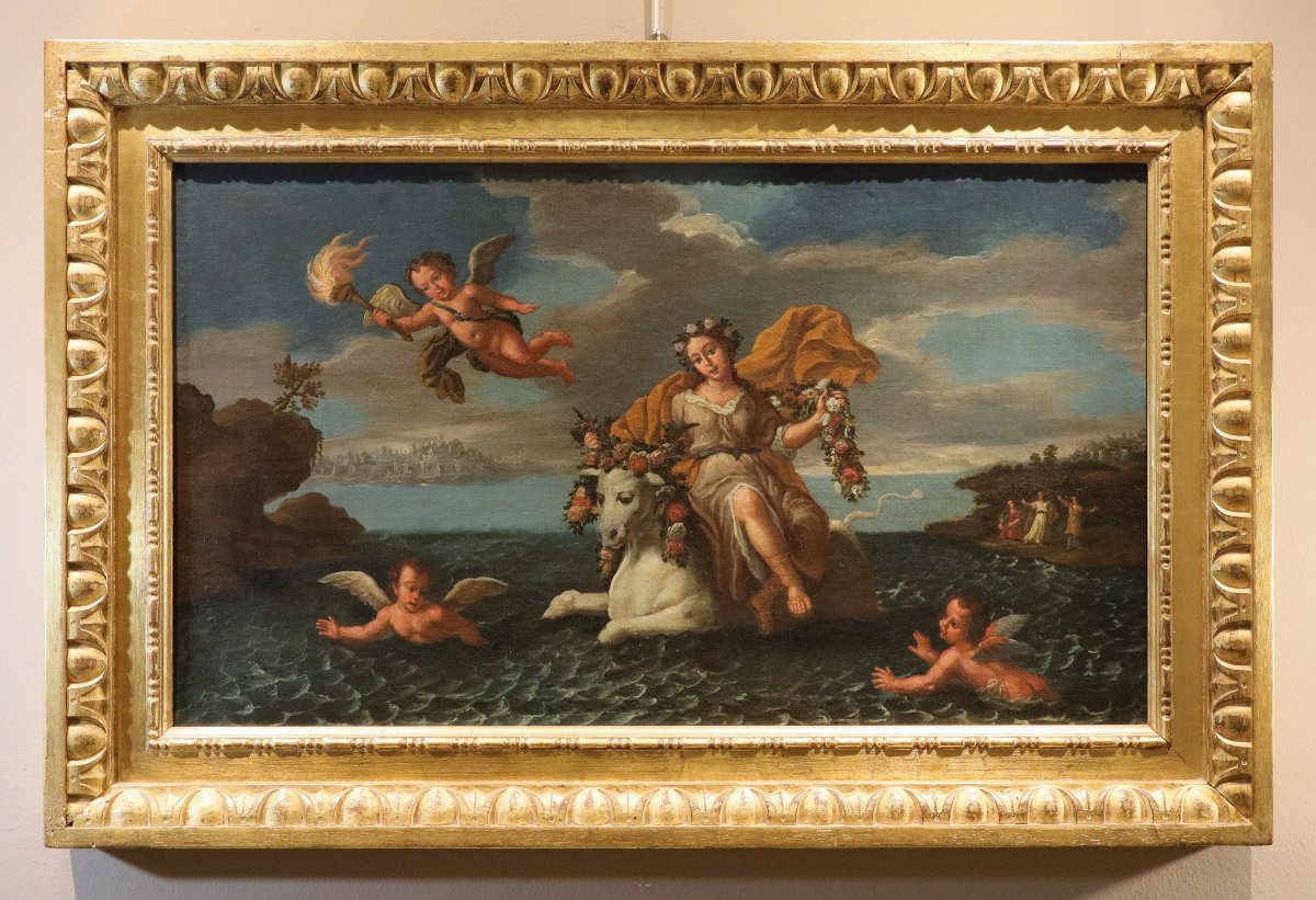 Il ratto di Europa, Paolo De Matteis (Piano Vetrale, 1662 - Napoli, 1728) Cerchia di