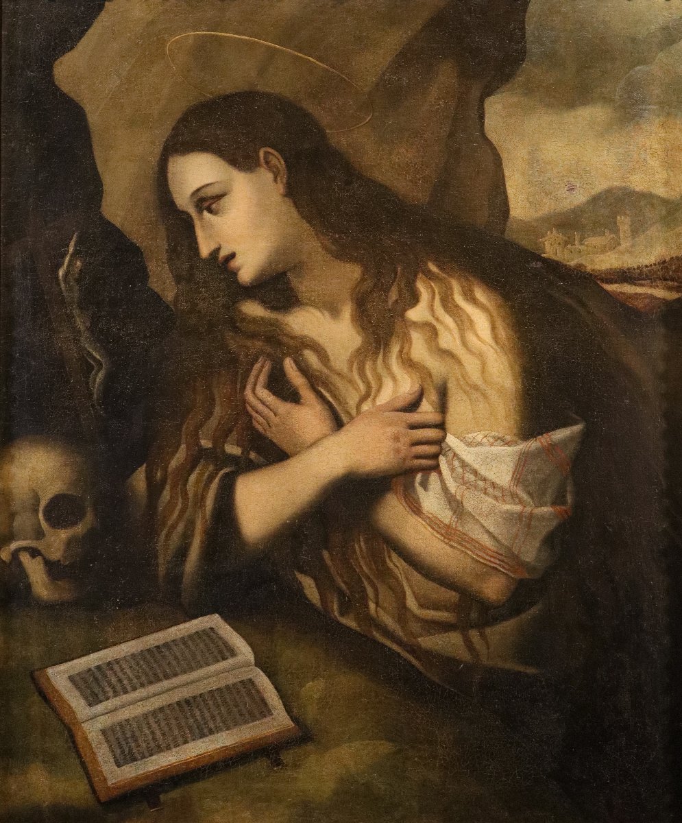 Maddalena penitente, Luca Cambiaso (Moneglia, 1527 - Madrid, 1585) cerchia-photo-2