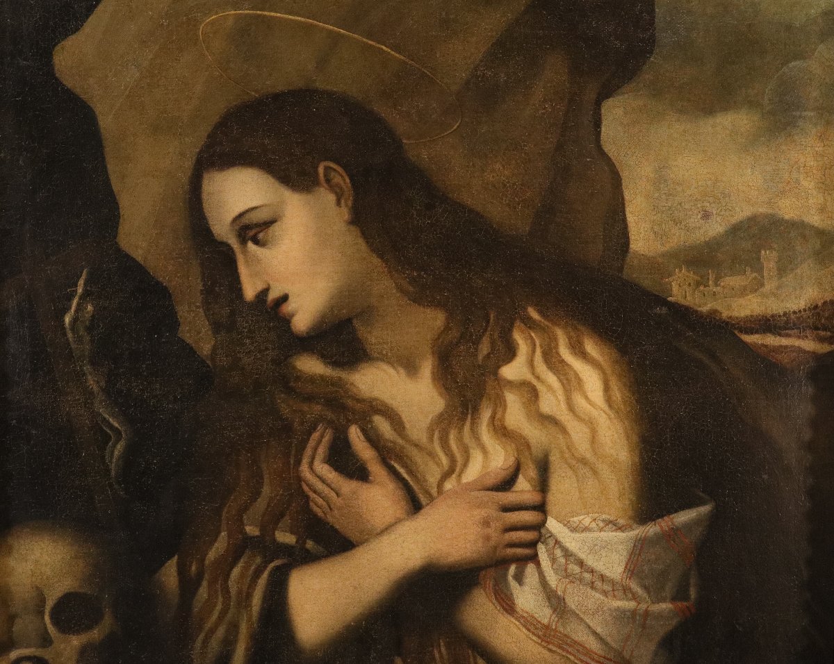 Maddalena penitente, Luca Cambiaso (Moneglia, 1527 - Madrid, 1585) cerchia-photo-4
