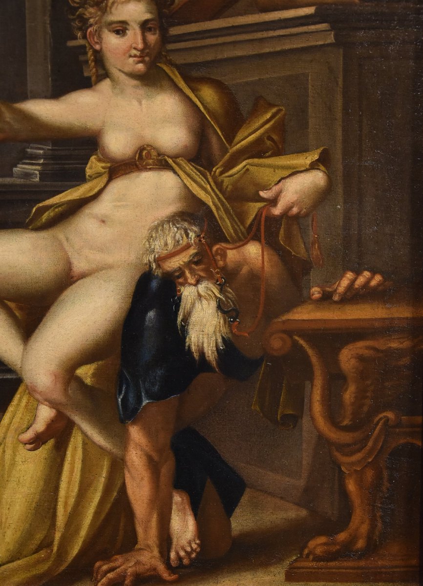 Aristotele e Fillide, Bartholomäus Spranger (Anversa, 1546 – Praga, 1611) Bottega-photo-3