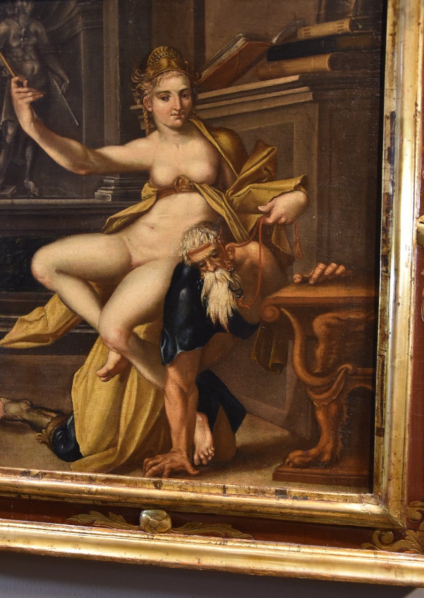 Aristotele e Fillide, Bartholomäus Spranger (Anversa, 1546 – Praga, 1611) Bottega-photo-4