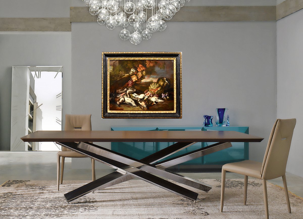Natura morta in un paesaggi, Giovanni Paolo Castelli (Roma, 1659 – 1730)-photo-3
