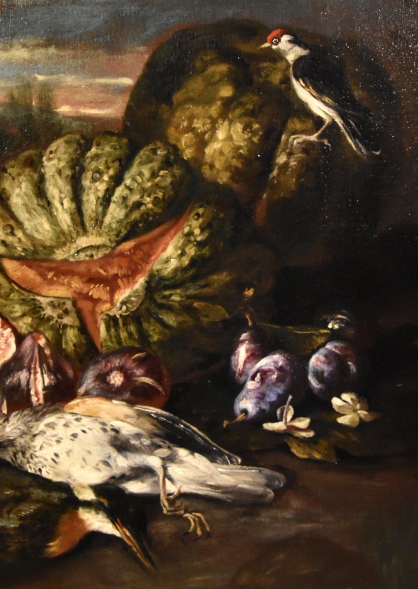 Natura morta in un paesaggi, Giovanni Paolo Castelli (Roma, 1659 – 1730)-photo-4