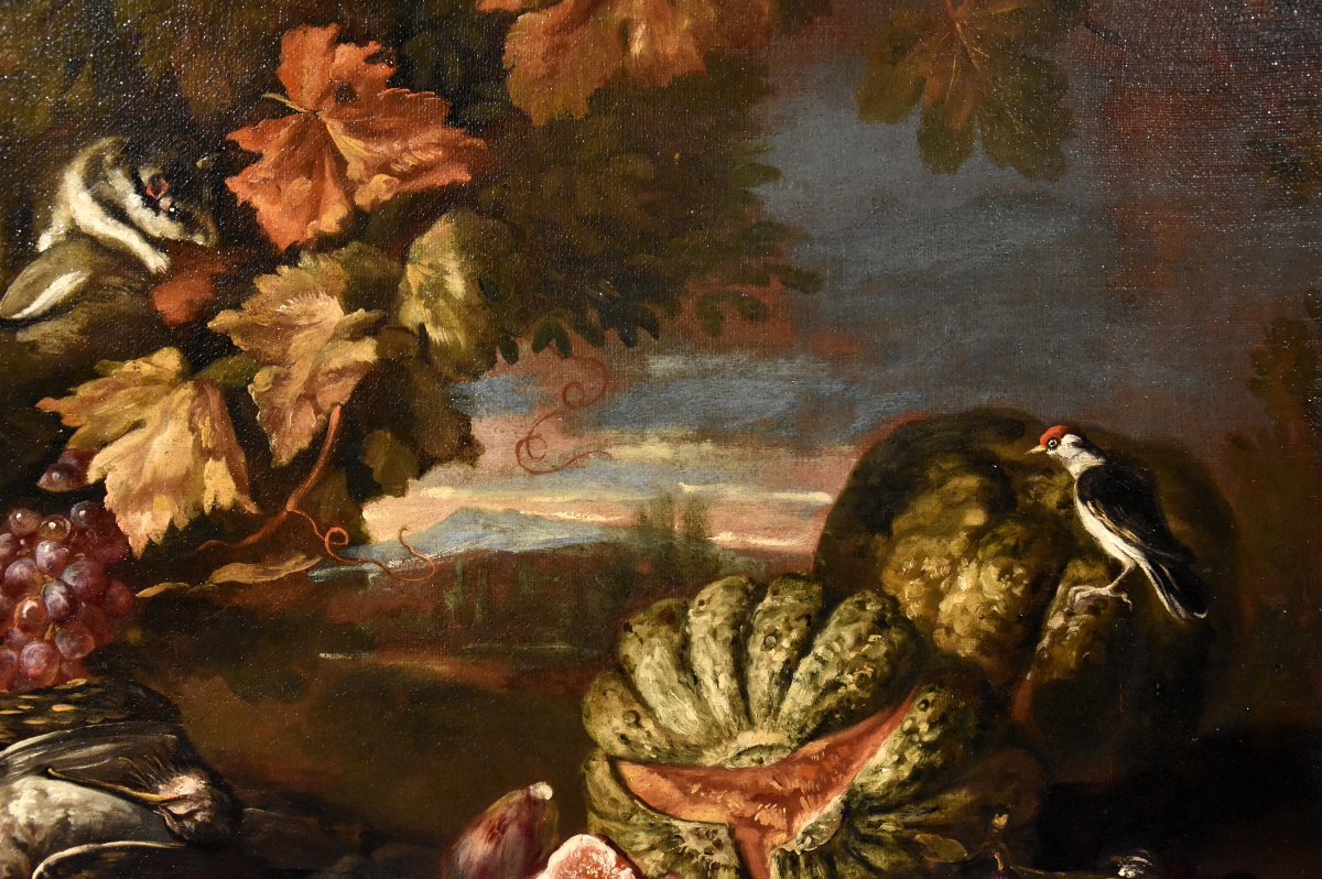 Natura morta in un paesaggi, Giovanni Paolo Castelli (Roma, 1659 – 1730)-photo-4