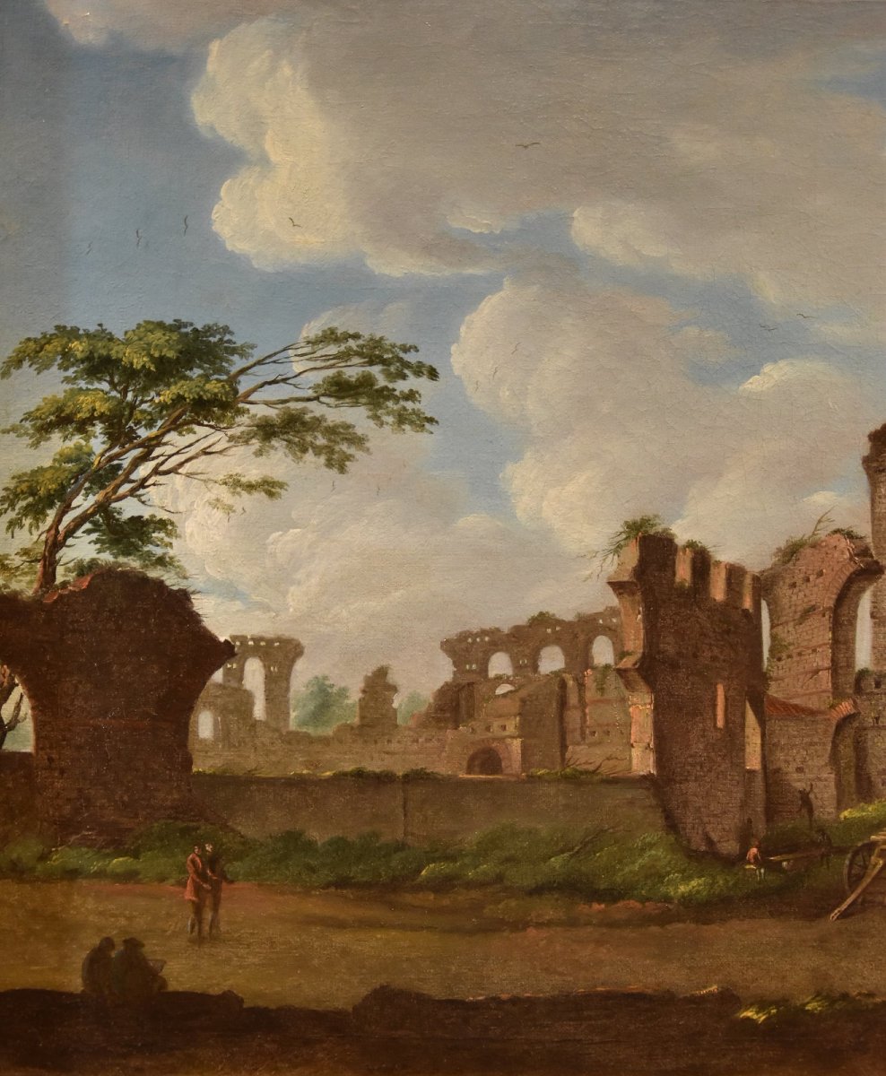 Giacomo Van Lint (Roma 1723 - 1790), Veduta del Foro Romano-photo-3